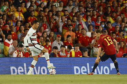 Португалия ушла от поражения в матче Лиги наций УЕФА с Испанией