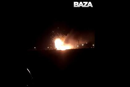 В российской воинской части взорвался танк и попал на видео