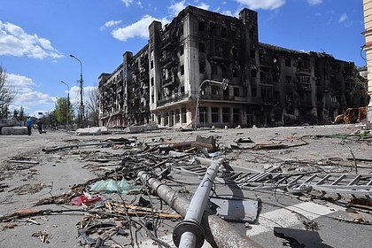 Жилой дом полностью уничтожен из-за обстрелов ВСУ в Горловке