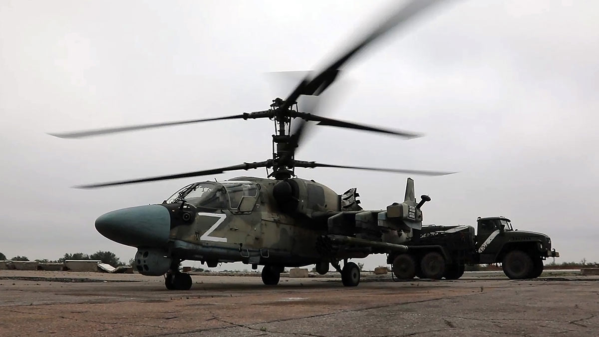РИА Новости: вертолет Ка-52 отразил рекордное число ракет в зоне спецоперации