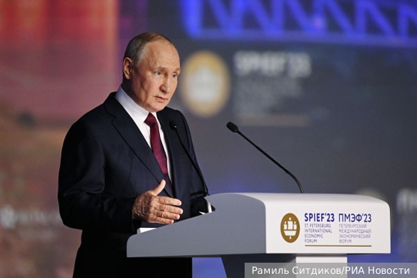 Политика: Путин на ПМЭФ озвучил новую хозяйственную модель для России