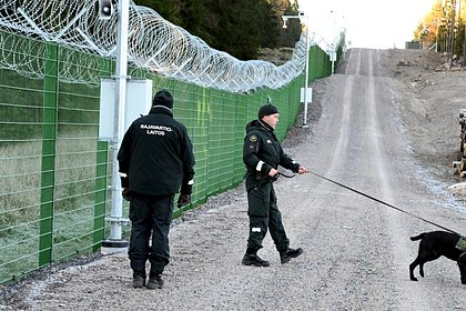 В Финляндии высмеяли забор на границе с Россией